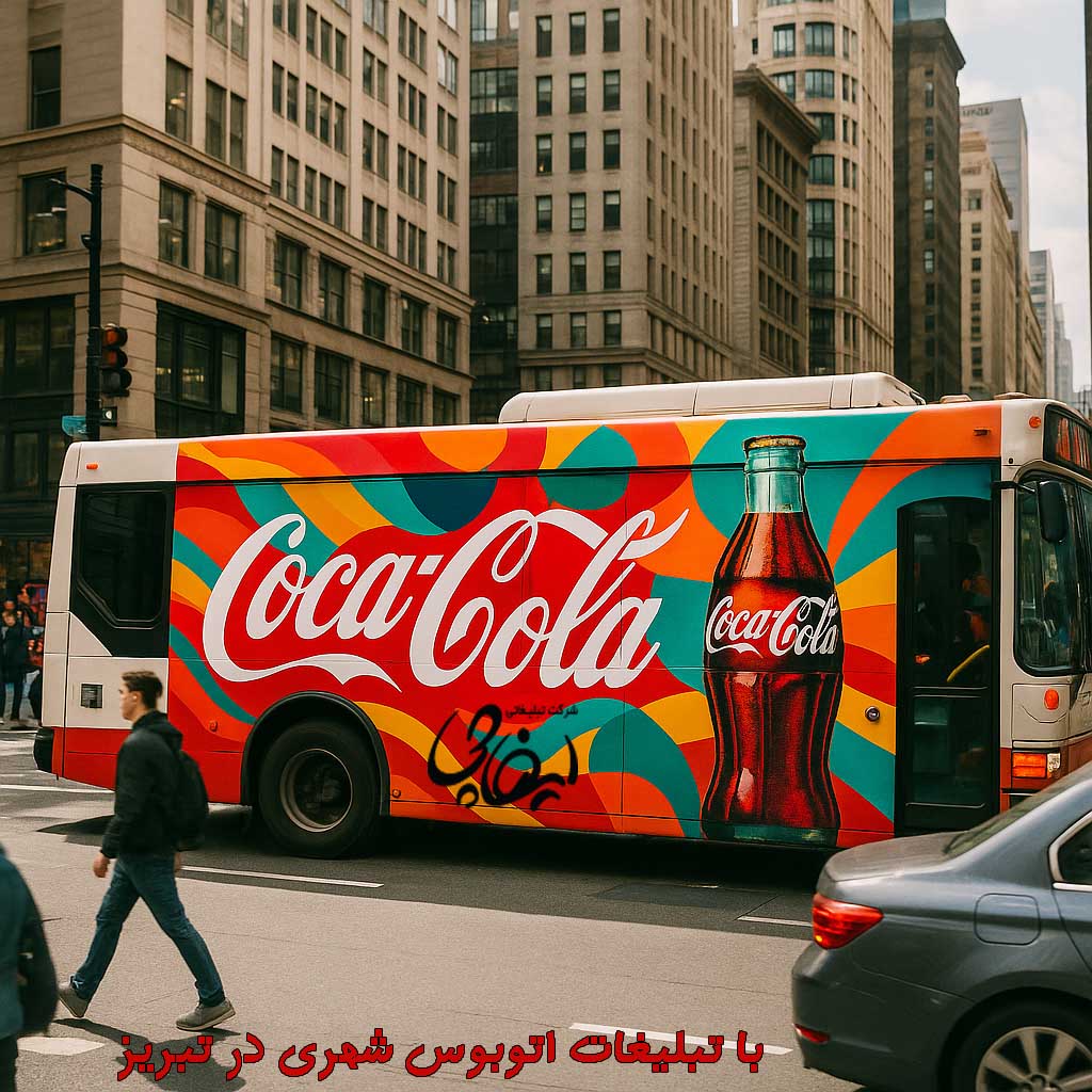 با تبلیغات اتوبوس شهری